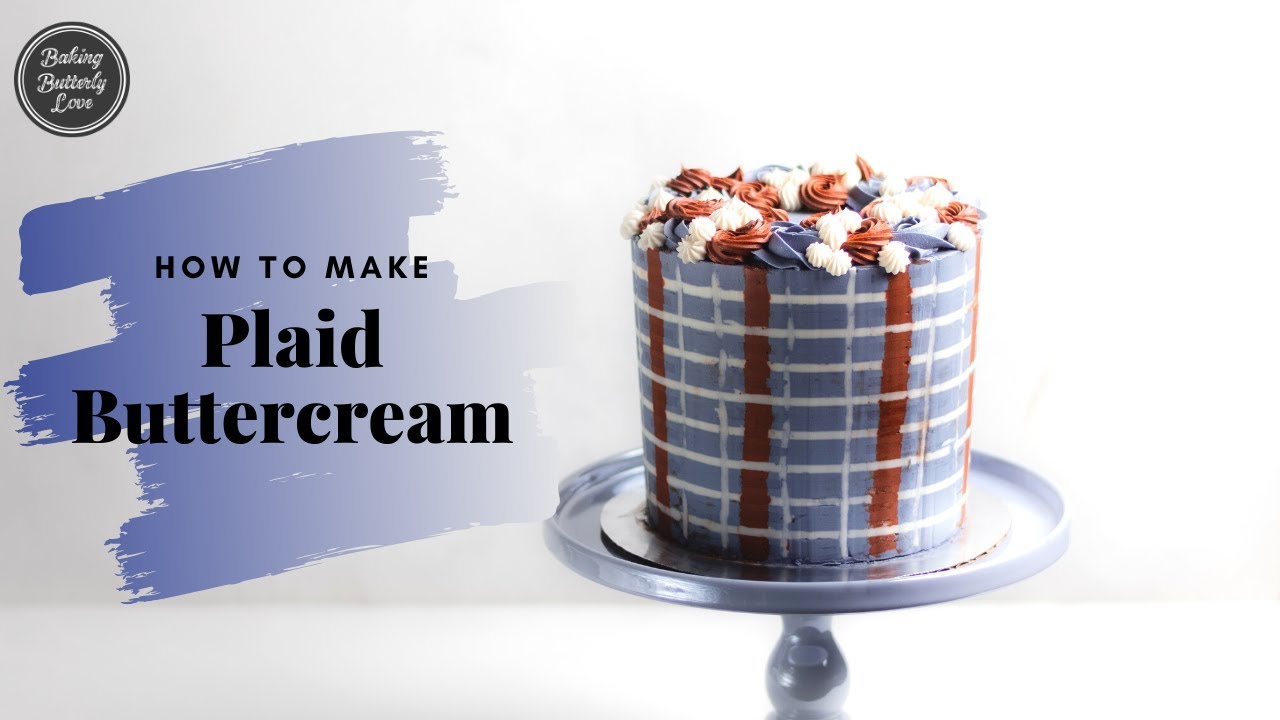 Buttercream Plaid Cake