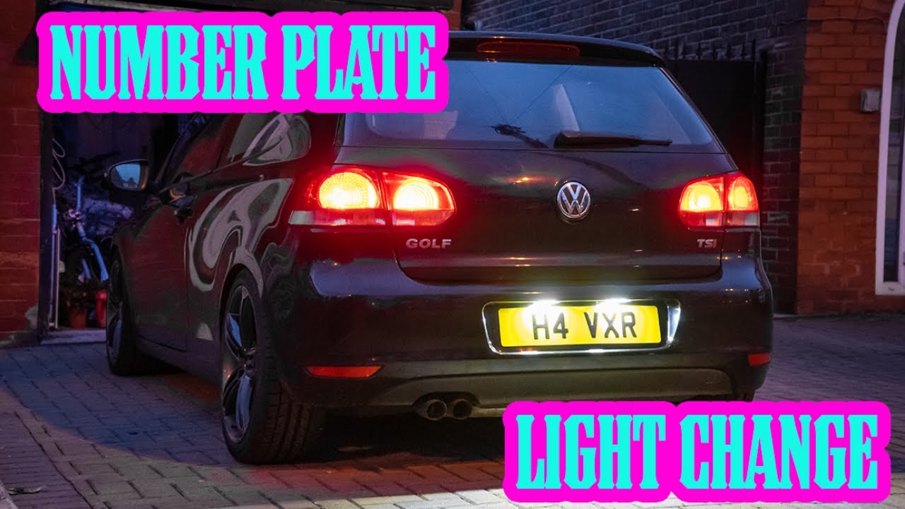 Замена подсветки номерного знака Vw Golf Mk6