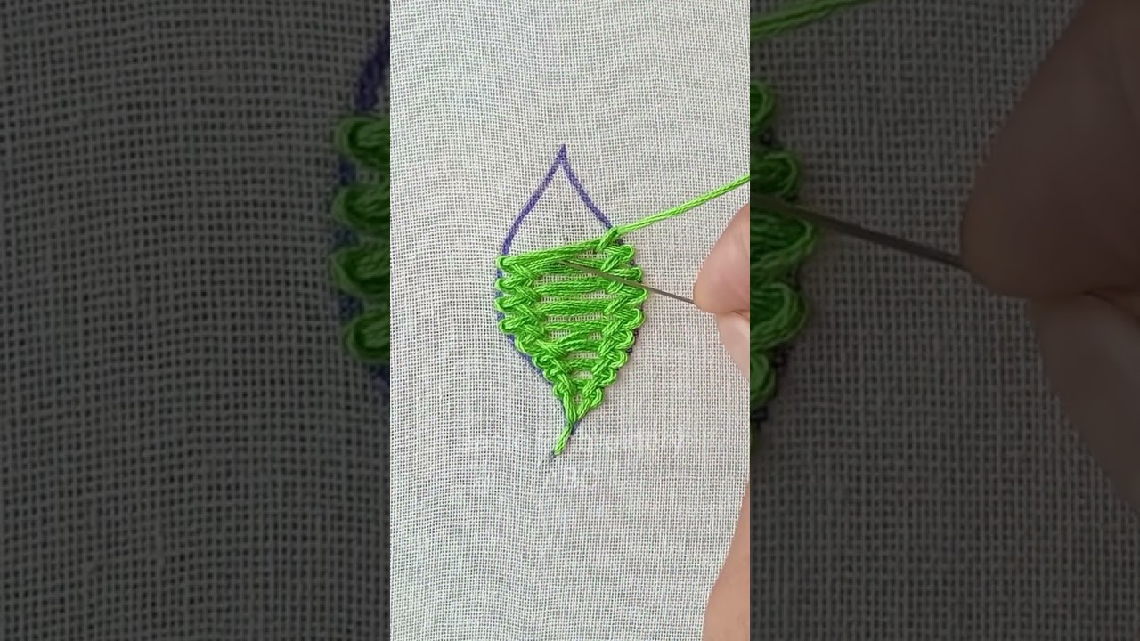 doodles Embroidery !!! Double Chain Stitch Flower Design Needle Work,Embroidery by Rup Handicraft