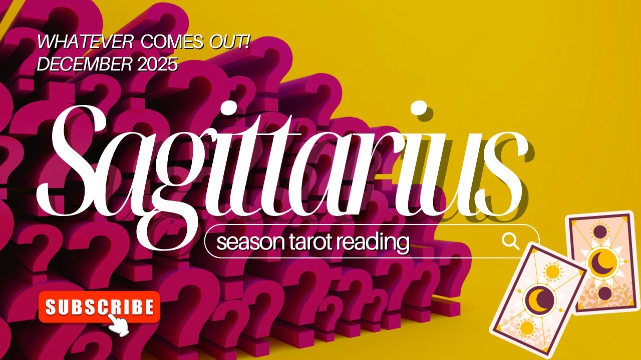 SAGITTARIUS ⁉️| WHATEVER COMES OUT! • TAROT READING!🧿DECEMBER 2025