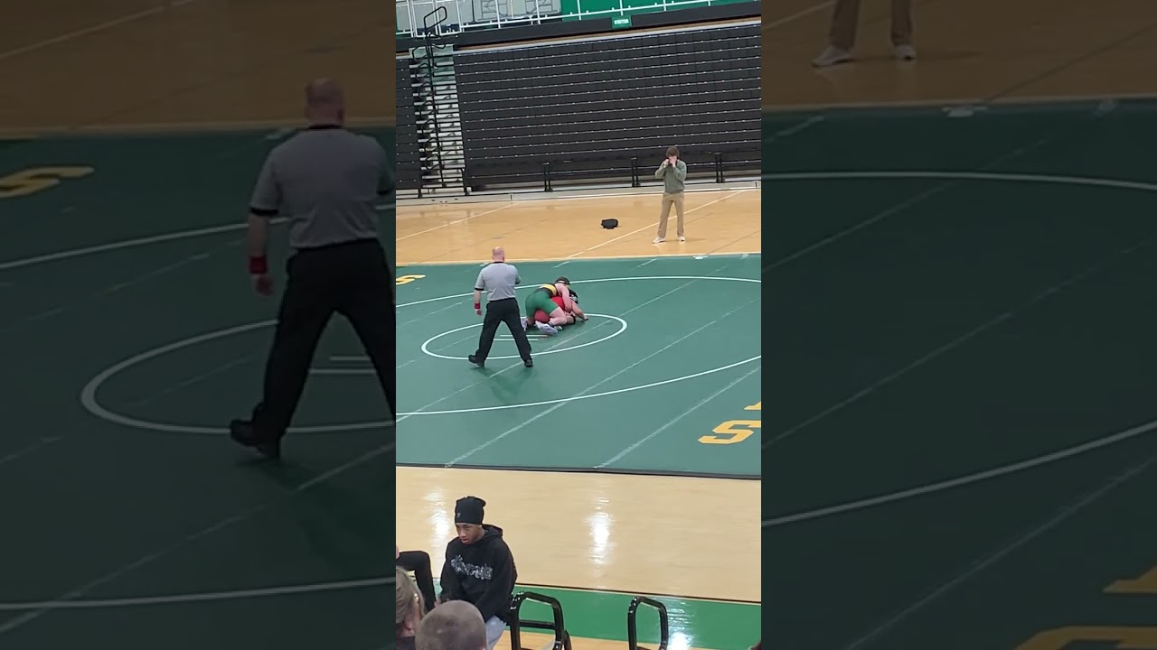 My best friend Luke won his wrestling match 