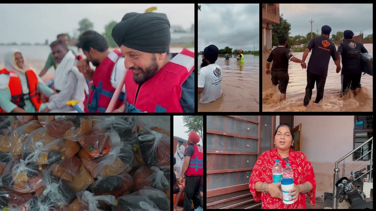 A glimpse of Khalsa Aid's support for Eastern & Western Punjab Floods
