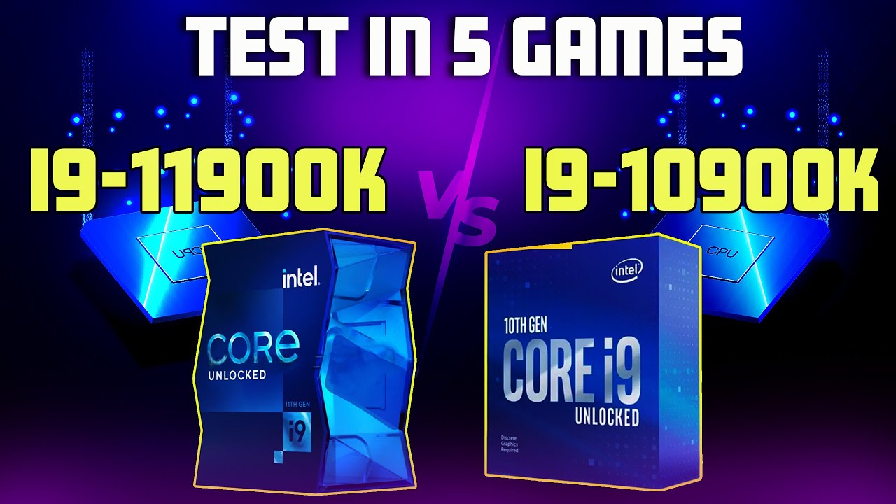 INTEL i9-11900K vs INTEL i9-10900K l Test in 5 Games
