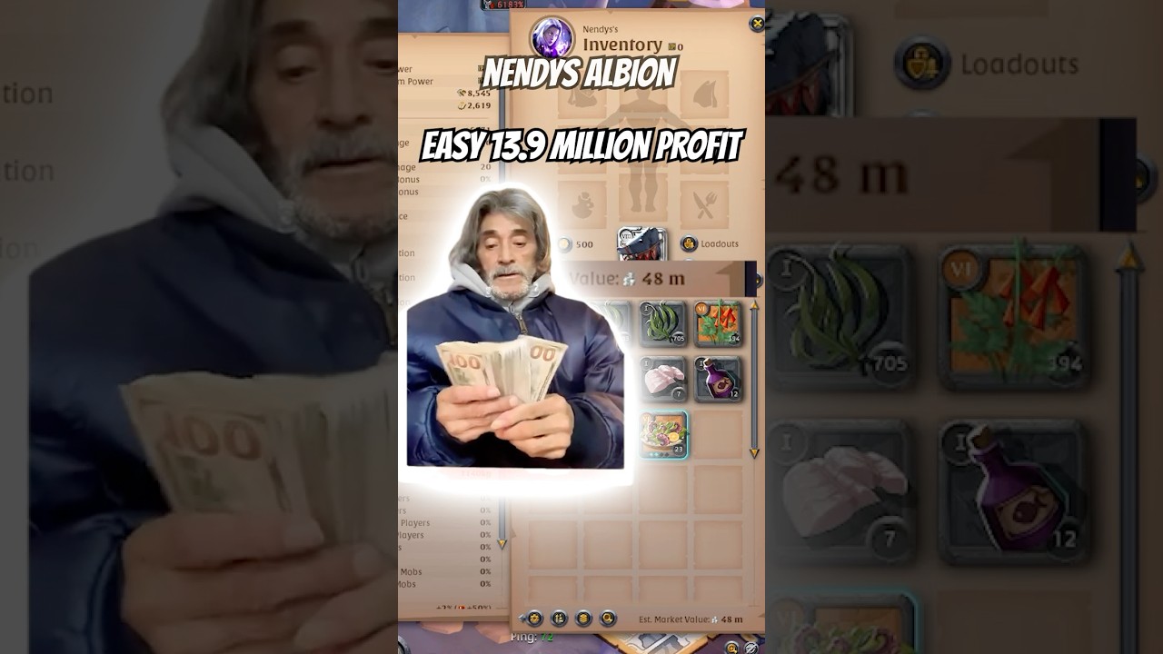 Why FOOD is INSANE MONEY #shorts #nendys #albiononline