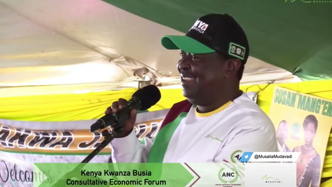 'UHURU HATA AMESHINDWA NA KUSHAWISHA MOSES KURIA AFUATE RAILA!' MUDAVADI IN BUSIA!!