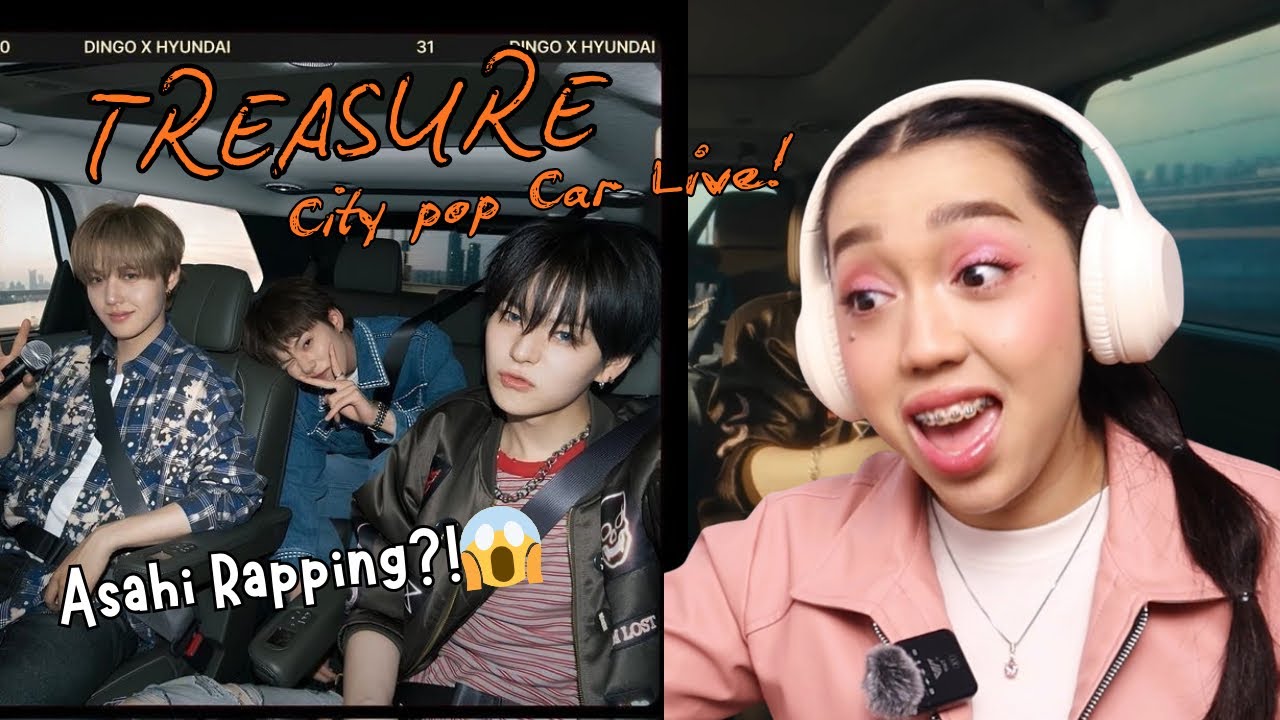 TREASURE @Dingomusic City Pop Car Live Reaction | Aluuss bangettt suaranyaaa