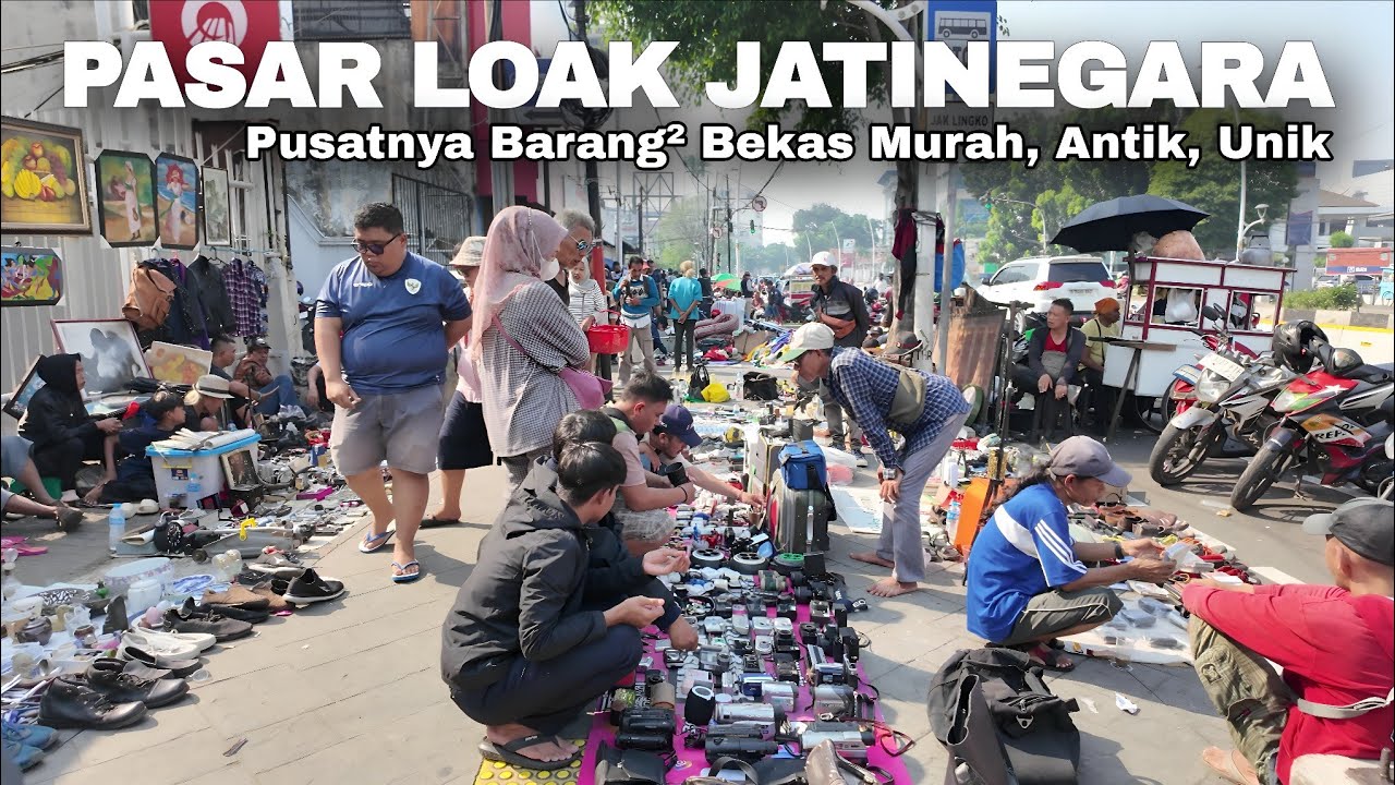 Pusatnya Barang Bekas Murah Antik dan Unik Di Pasar Loak Jatinegara | Jakarta Flea Market 