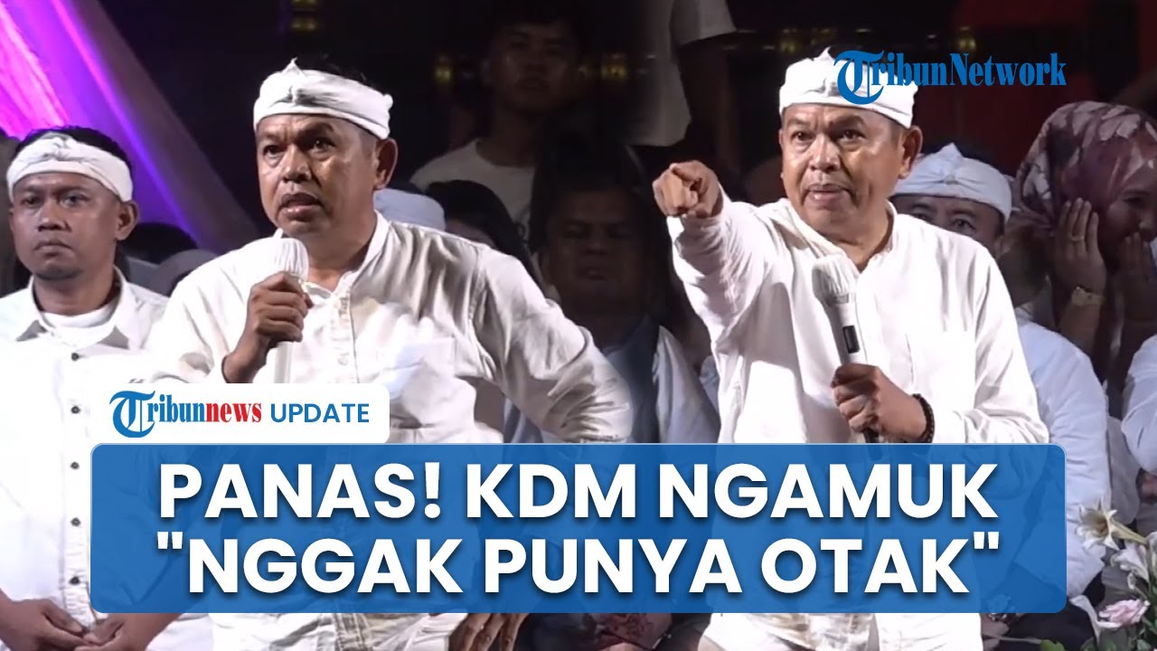 Video Detik-detik Dedi Mulyadi Ngamuk Acara Bantu Warga Diganggu Fans Persikas: Nggak Punya Otak!
