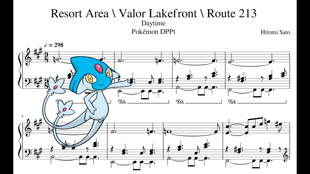 Pokémon D/P/Pt: Route 213 Theme (Sheet Music)