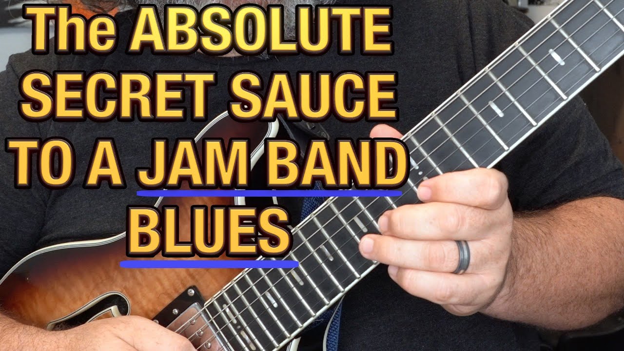 JAM BAND BLUES GUITAR: How To Get That Addictive Guitar Sound. Guitar Tricks That Actually Work