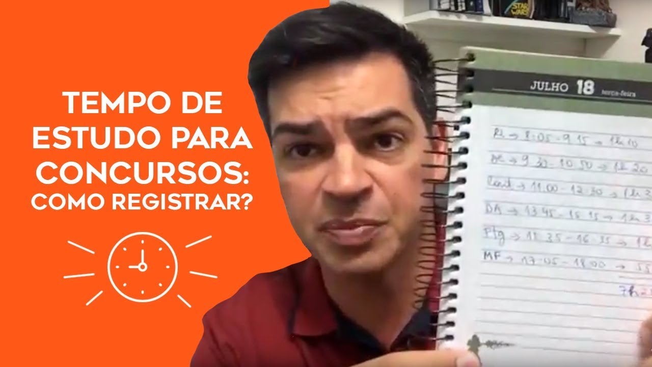 Como e por que registrar o tempo de estudo para concursos?
