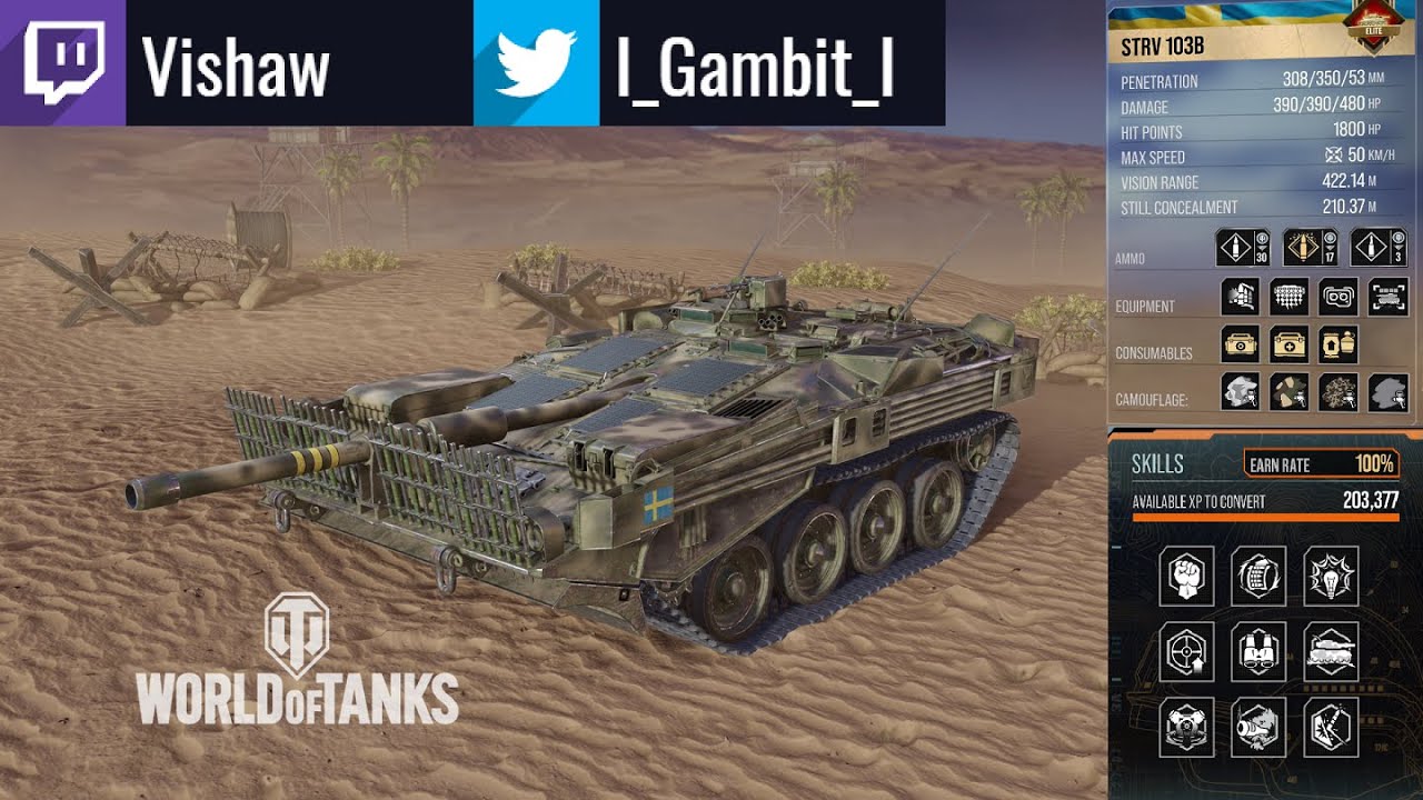 Strv 103B - Slow & Steady: 8.1 K Damage: WoT Console - World of Tanks Console