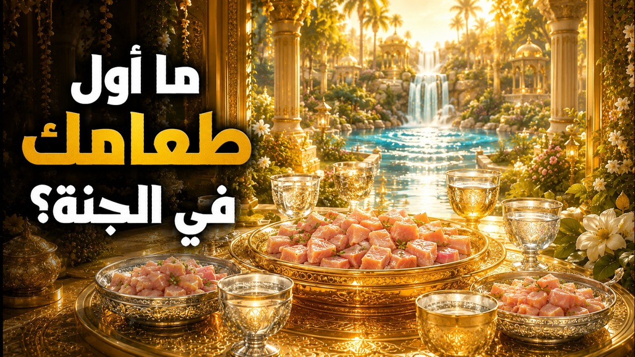  ما هو اول طعام  يأكله أهل الجنة|ح16