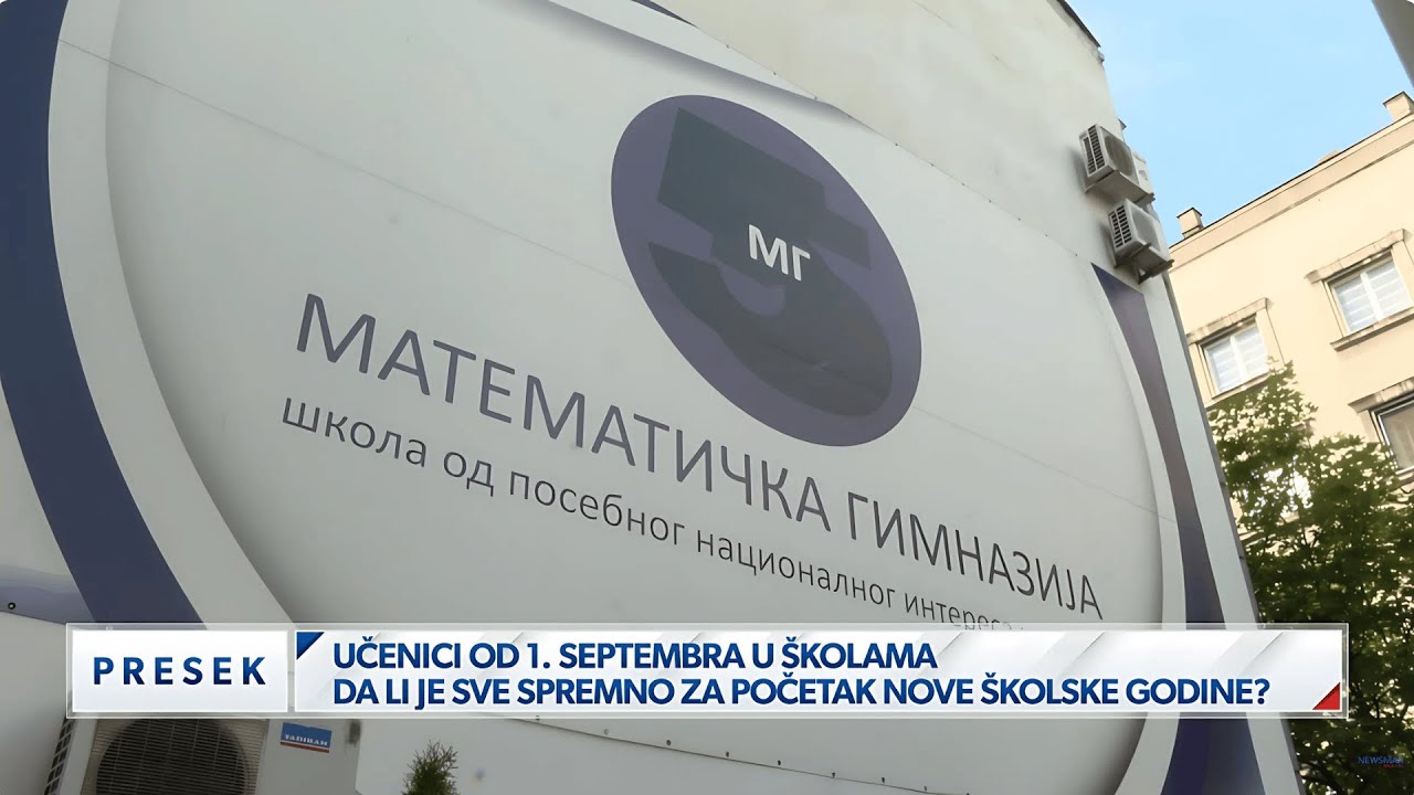 Škole spremne za 1. septembar: Matematička gimnazija očekuje nove medalje