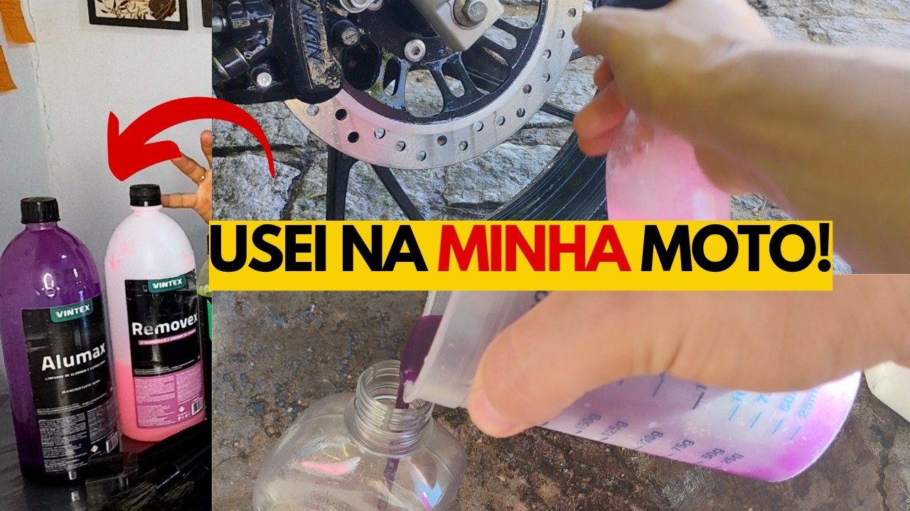 Usei ALUMAX e REMOVEX na MOTO: VEJA PARA QUE SERVEM E COMO USAR  da maneira CORRETA!