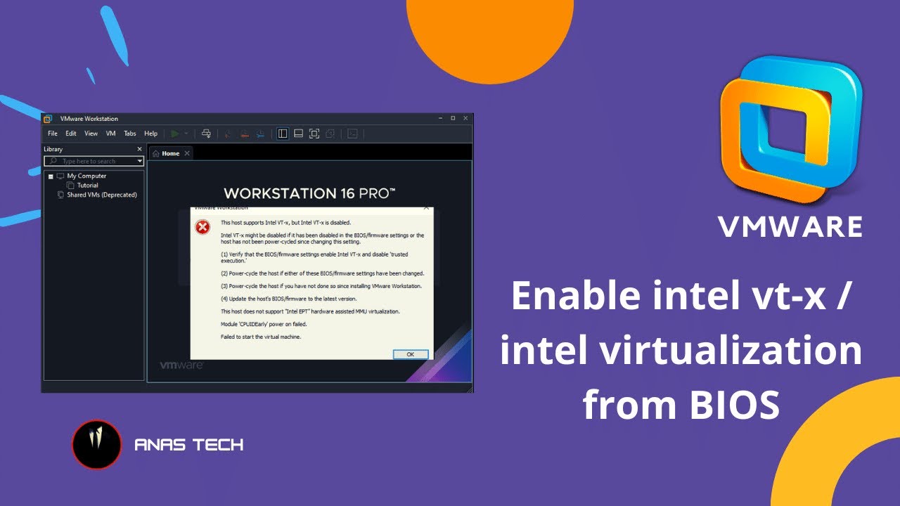 How to Enable intel vt-x / intel virtualization from BIOS - VMware Workstation Pro [Solved 100%]