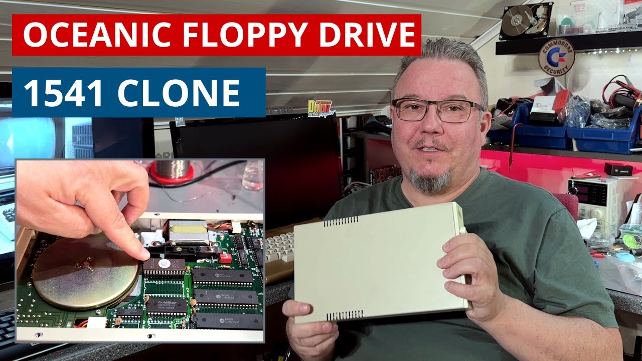 This Oceanic 1541 floppy drive CLONE is in unknown condition and needs a power supply repair