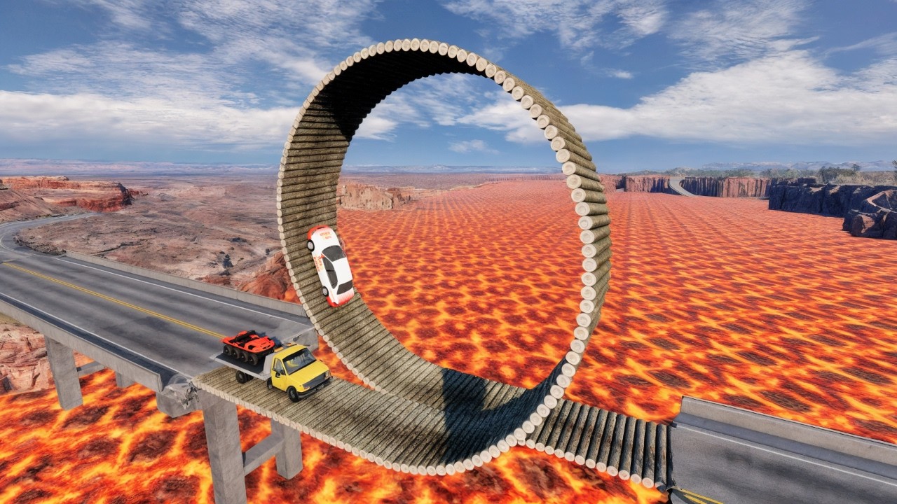 Cars vs Impossible Loop Bridge 🥵 BeamNG.drive