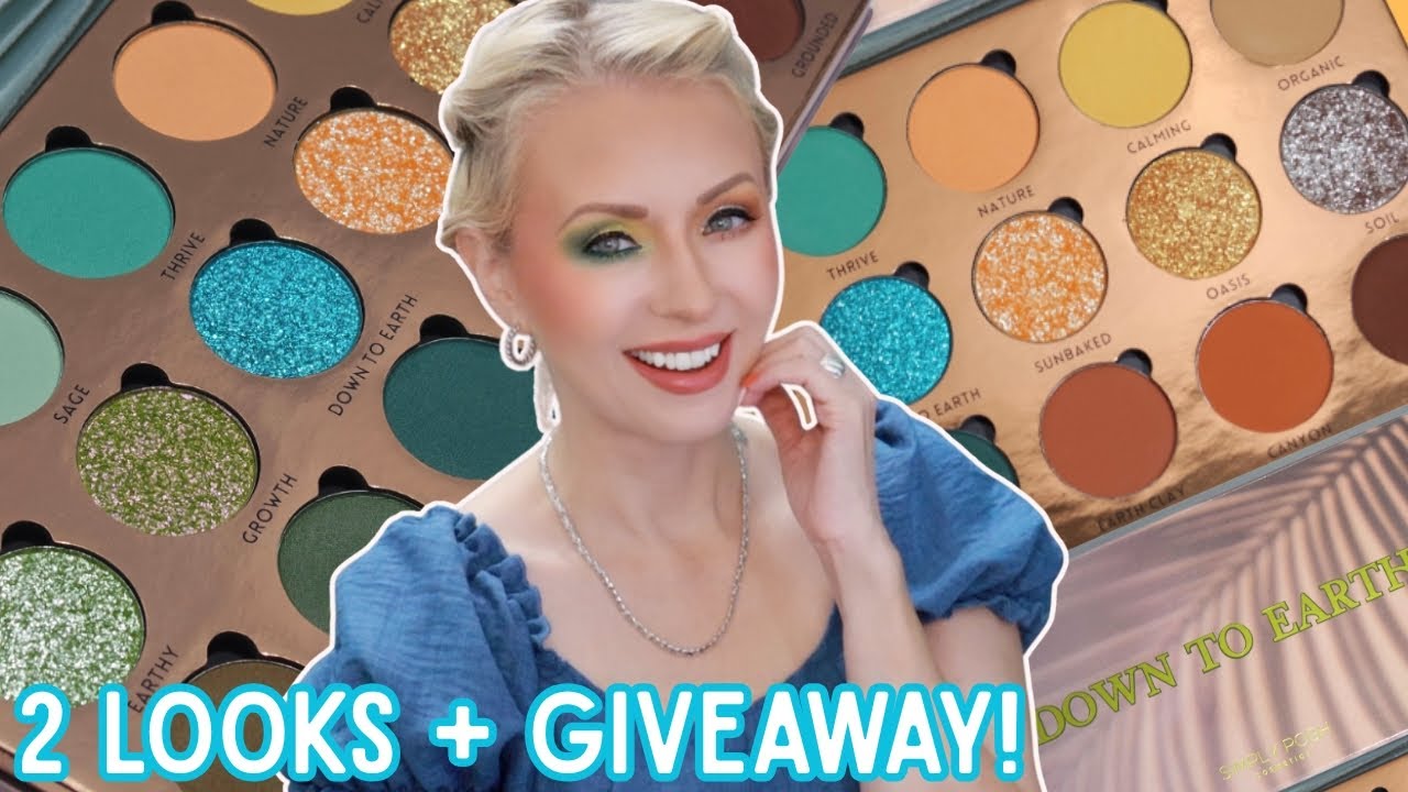 2 LOOKS NEW SIMPLY POSH COSMETICS DOWN TO EARTH PALETTE + GIVEAWAY!