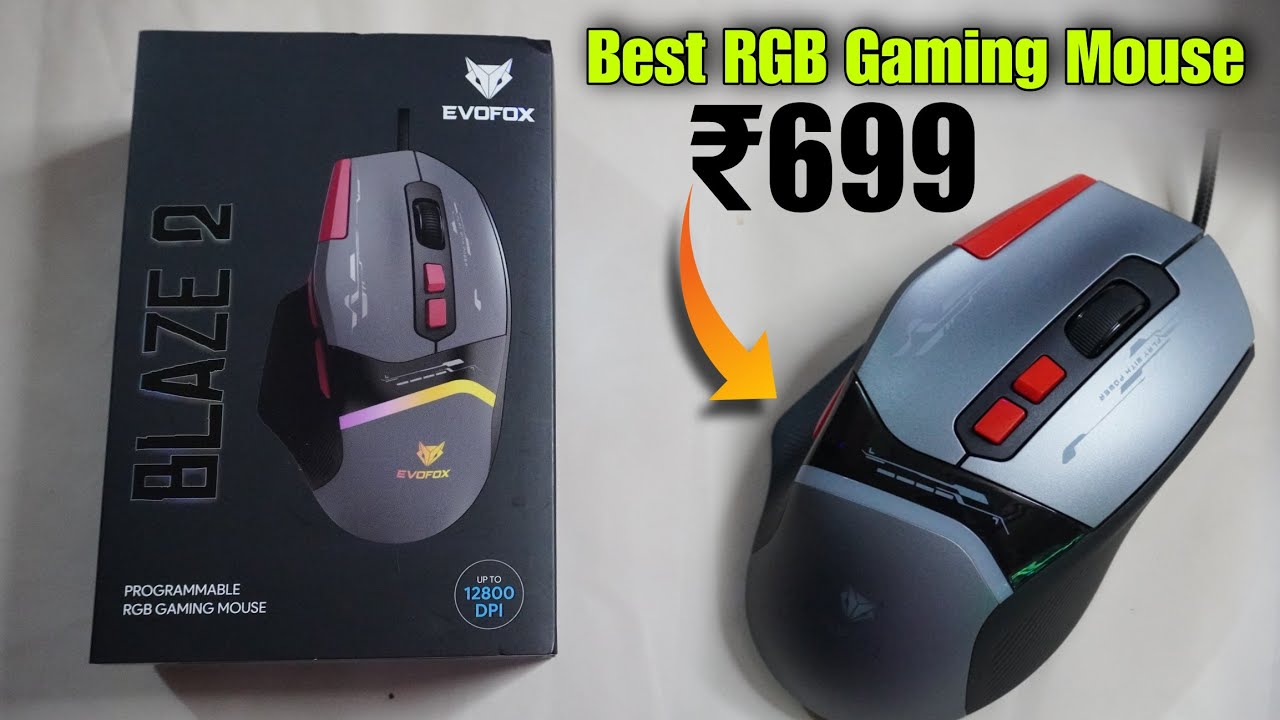 EvoFox Blaze 2 RGB Wired Gaming Mouse | High Performance 8 Programmable Buttons