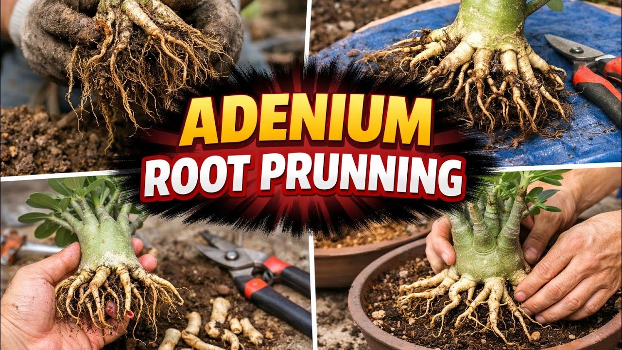 Adenium root pruning ll अडेनियम की जड काटना क्यों जरूरी है ll