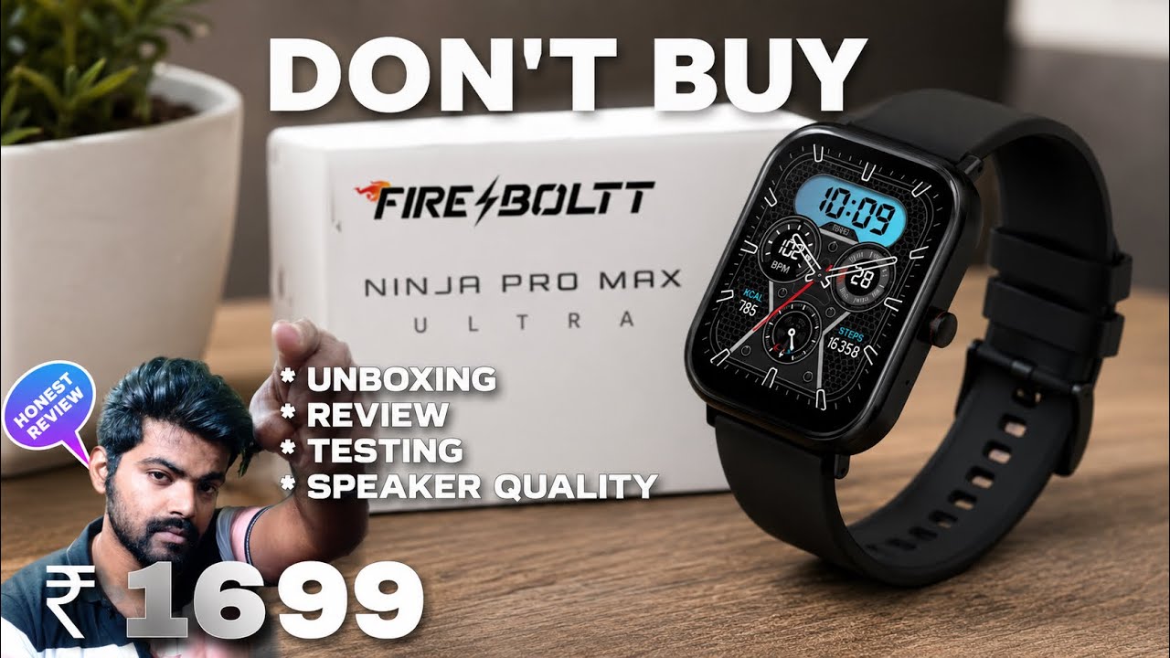 Fireboltt ninja pro max ultra 2.01 display / Review  / Smart watch \ #dailyvlog / # 358