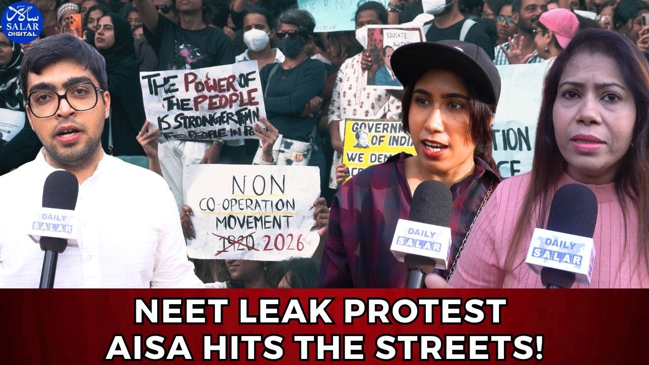 Bengaluru Protest Over NEET Irregularities: AISA Demands Dharmendra Pradhan's Resignation