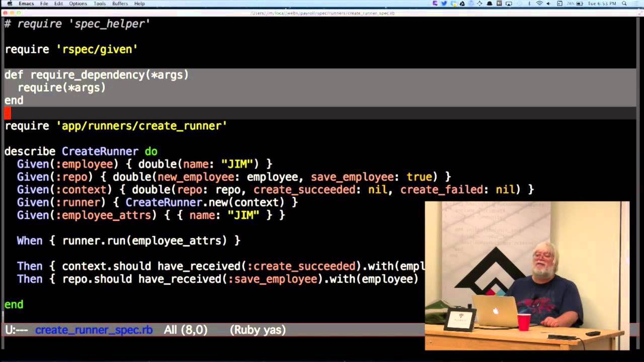 October CincyRb - Jim Weirich on Decoupling from Rails