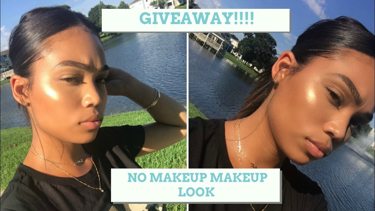 GIVEAWAY!!!!!!| NO MAKE UP MAKEUP LOOK | EVERYDAY MAKEUP ROUTINE