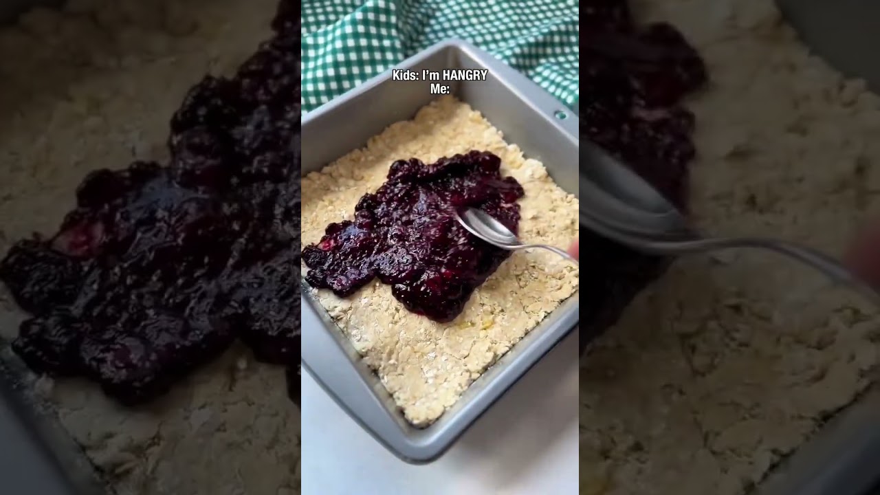 Blueberry Crumble Bars | Baby Led Weaning Recipes | BLW Recipes 