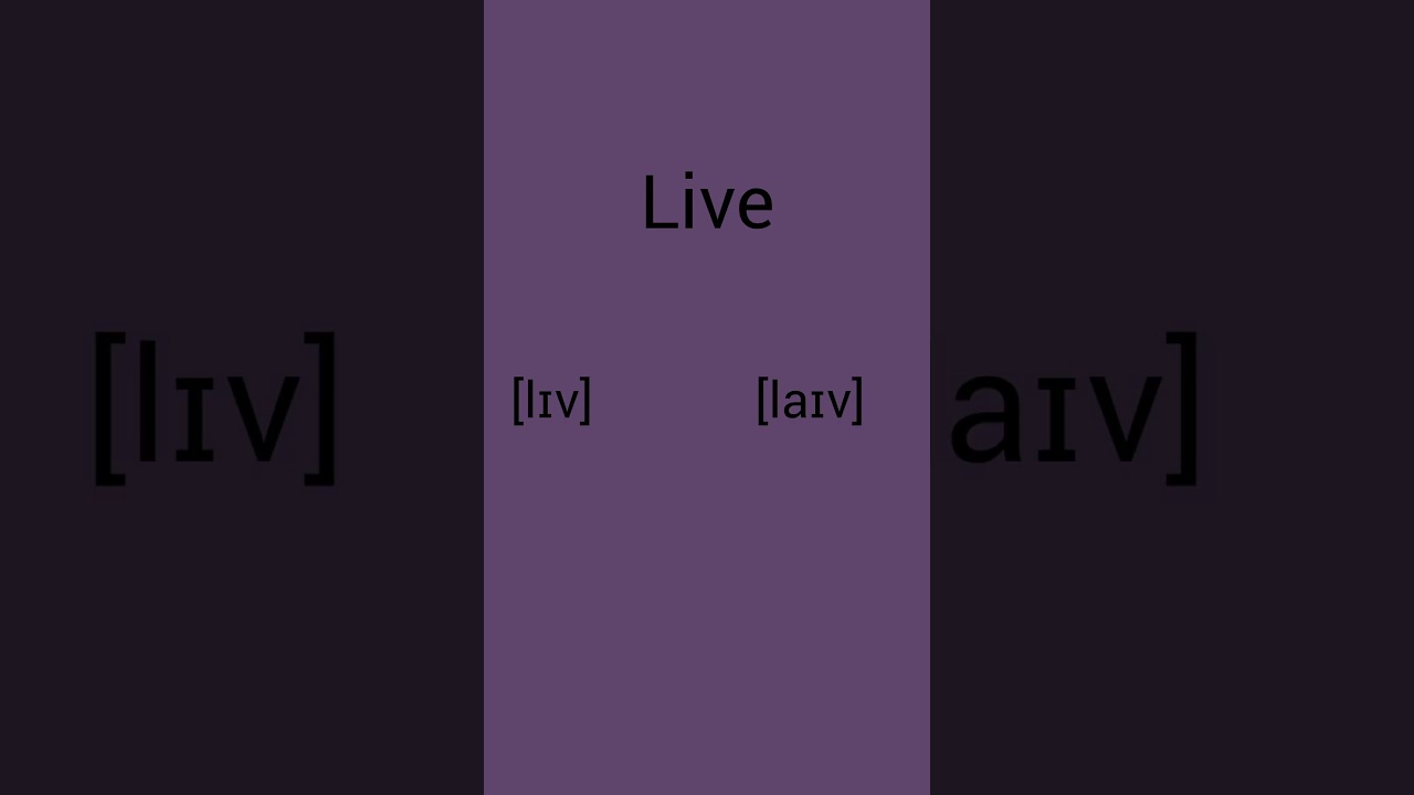Как ты прочитаешь слово Live? #live #learnenglish #английский