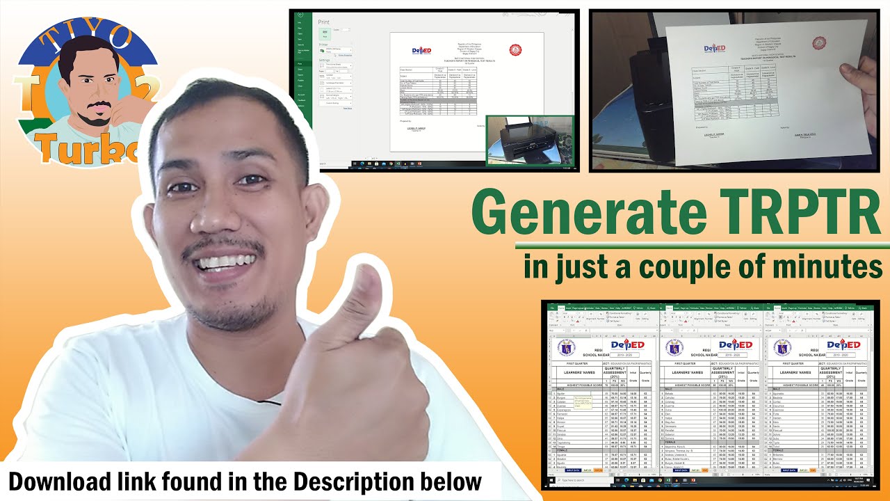 Pinakamadaling Paraan Upang Maka-Generate ng TRPTR para sa mga Guro