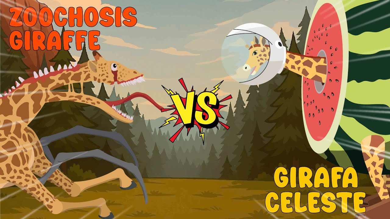 Zoochosis Giraffe vs Giraffa Celeste | Zoochosis vs Brainrot | Monster Animation