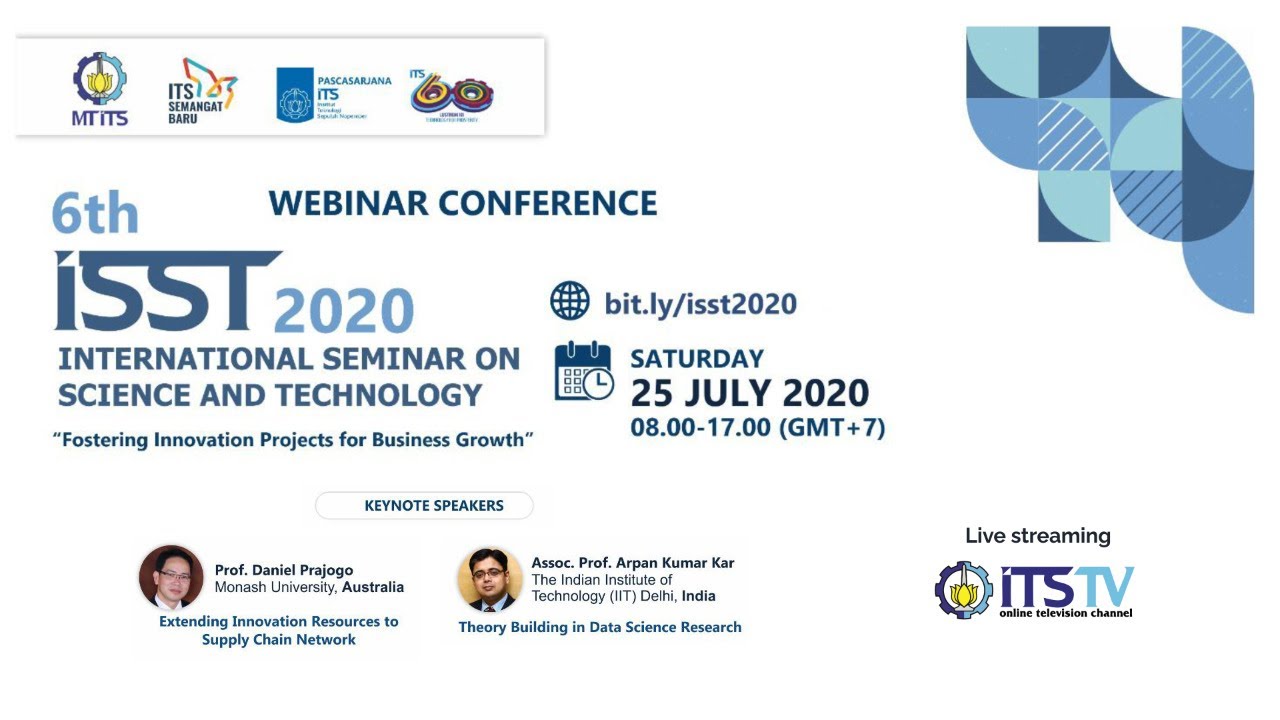 [LIVE] Webinar Conference International Seminar on Science and Technologi - ISST 2020