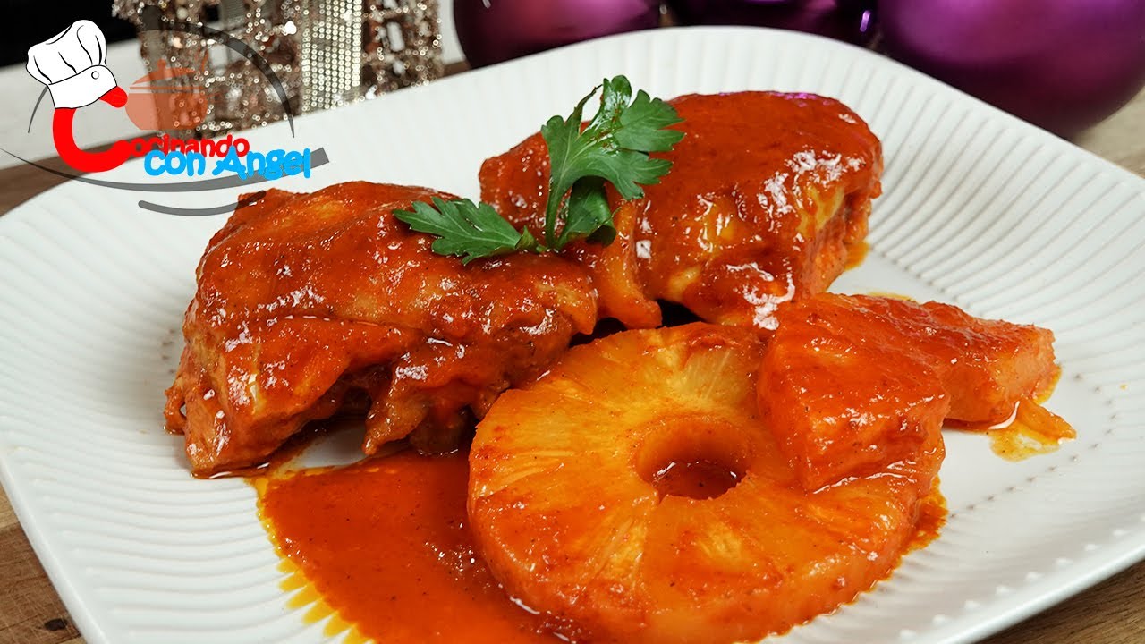 Pollo A La Piña Cena Para Navidad