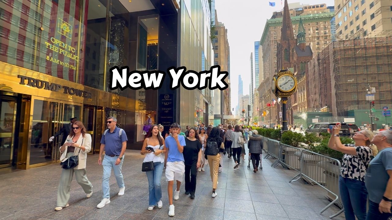 A Day Out in Manhattan Fifth Avenue Rockefeller Centre NYC 4k Walking Tour