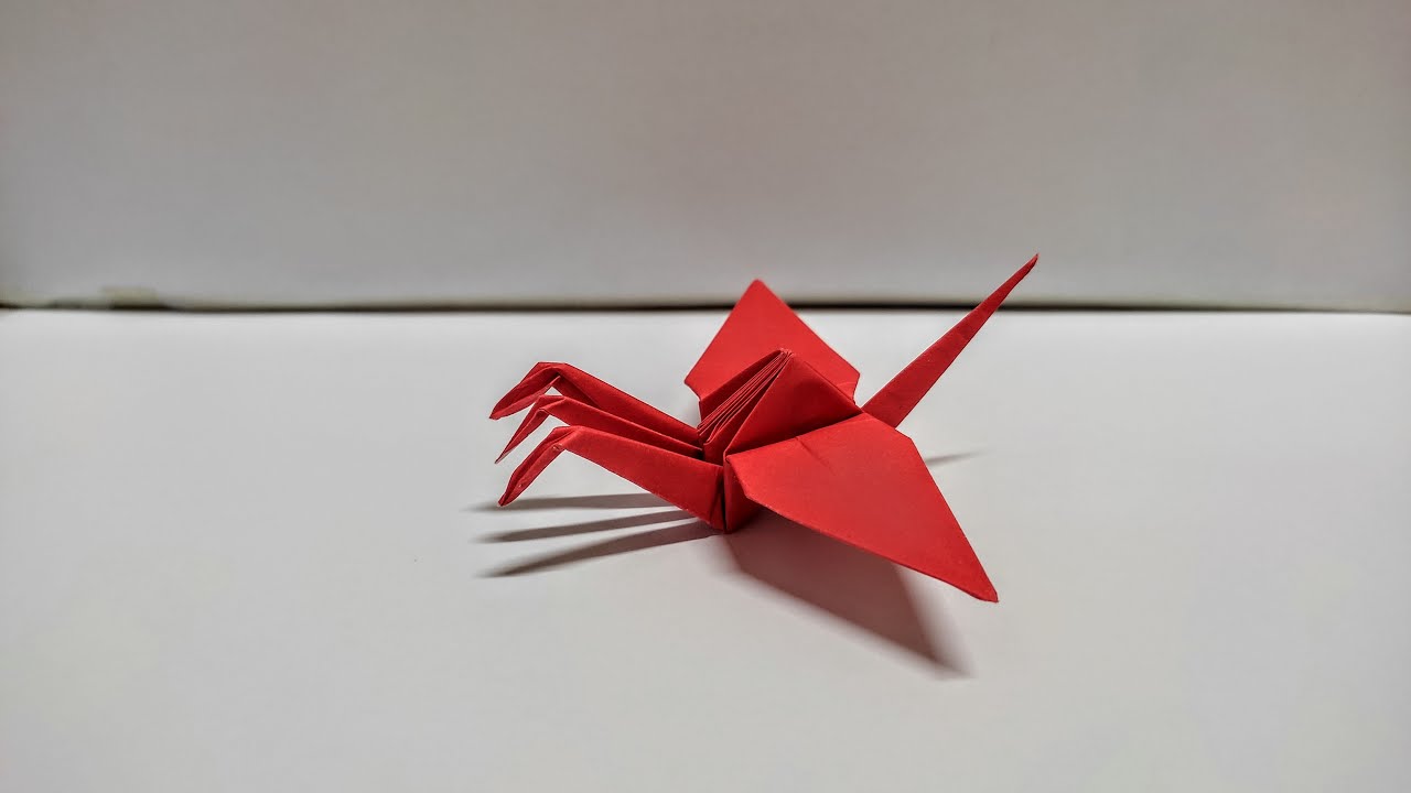 How To Make An Origami Three Headed Crane - Origami 3 Headed Crane
