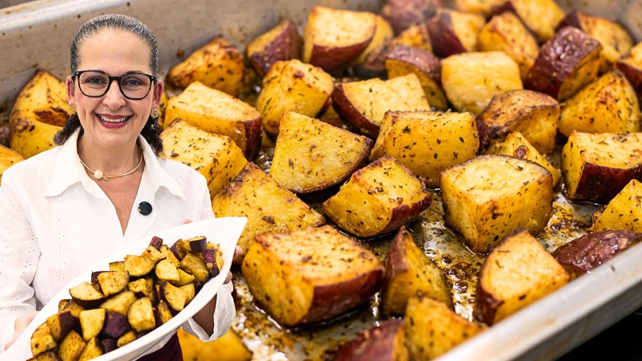 BATATA DOCE ASSADA ASSIM FICA INCR&Iacute;VEL! SUPER F&Aacute;CIL DE FAZER! SABOR MARAVILHOSO - Isamara Am&acirc;ncio
