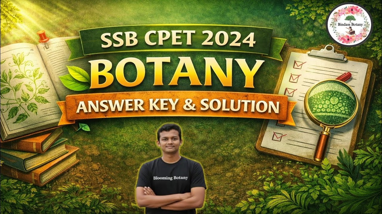 CPET 2024 BOTANY previous year question paper & solution | CPET ENTRANCE EXAM 2024 BOTANY question 