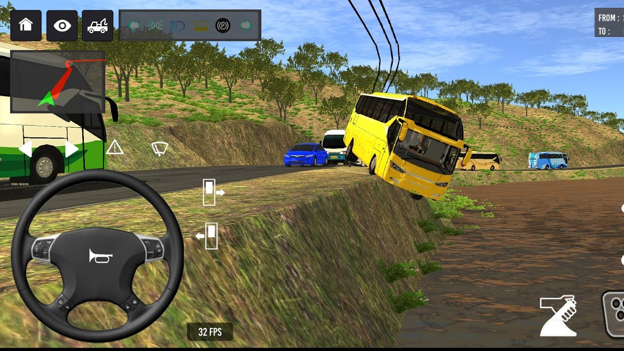 🥰Business simulator games indonesia game play #bus #simulator #games 🎮#driving game@AAKZONES 👍 