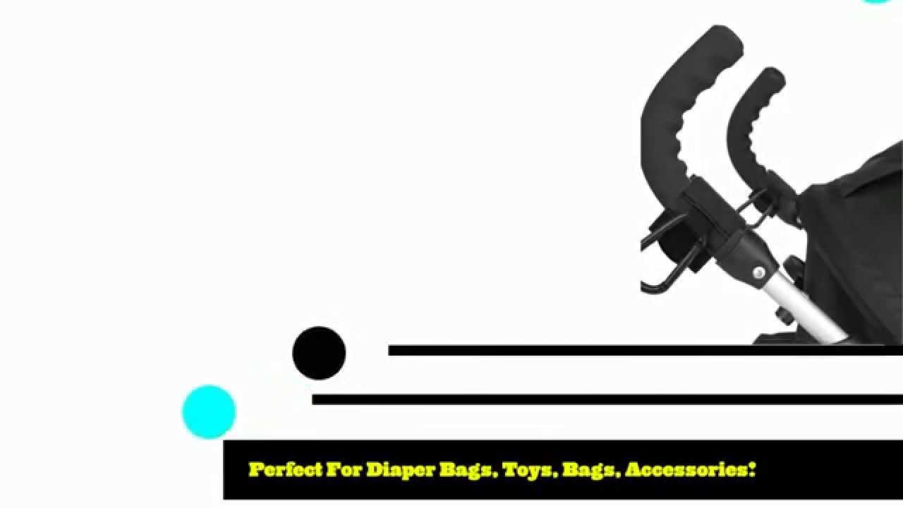 Stroller Clips Review - Luxury Velcro Stroller Hooks by Freddie and Sebbie