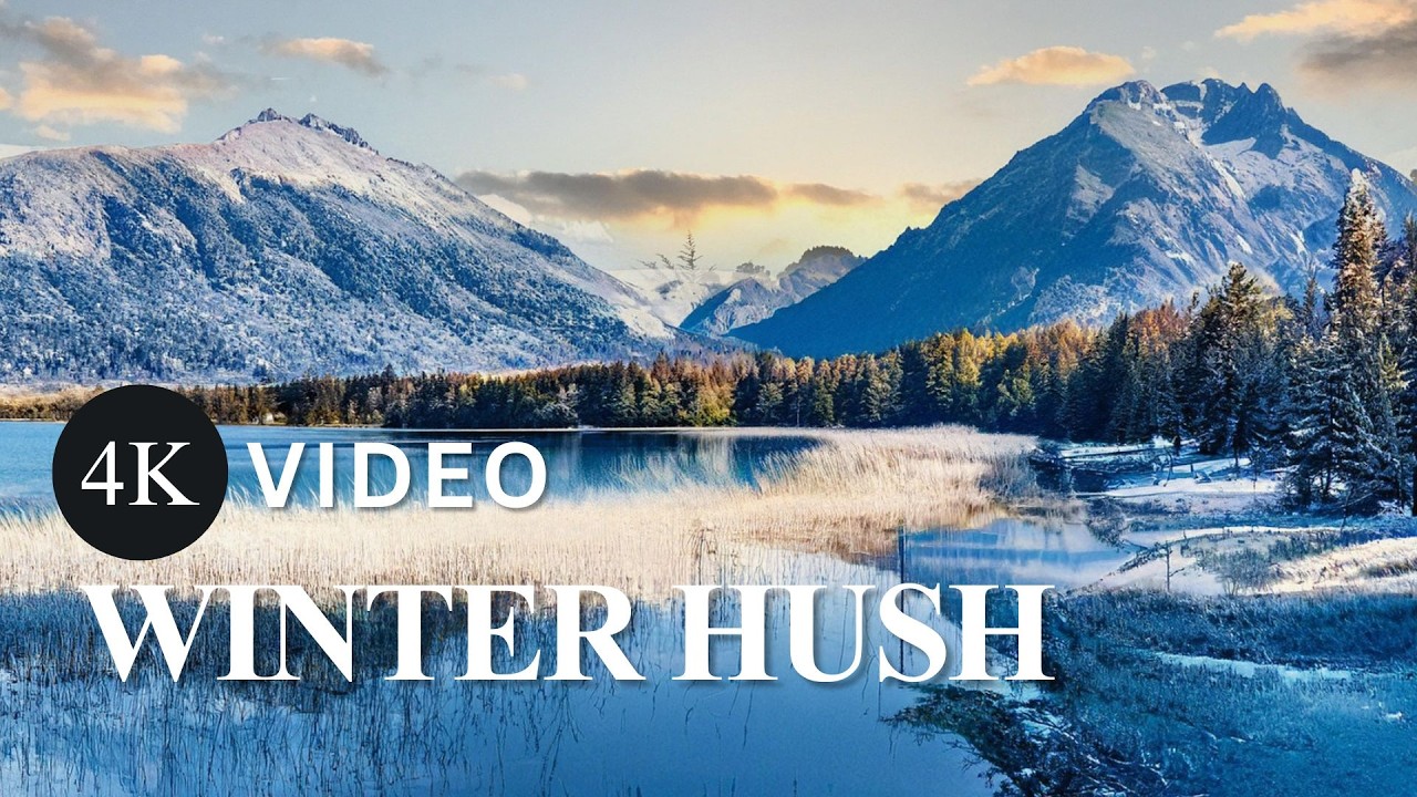 Relax Your Mind ❄️ | 2 Hours of Beautiful Winter Scenery & Guitar Melodies 4K
