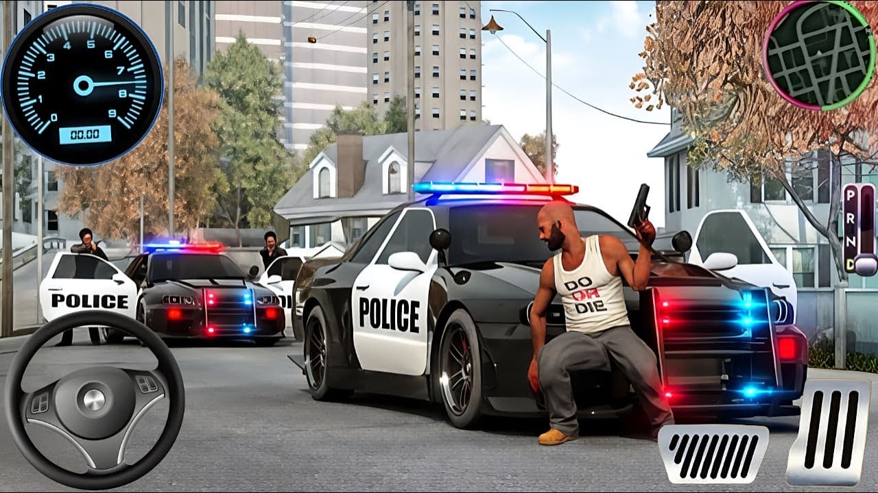 Police Car Chase Simulator 3D Game - Real Cop Cars Driving Simulator 2025 - Android GamePlay
