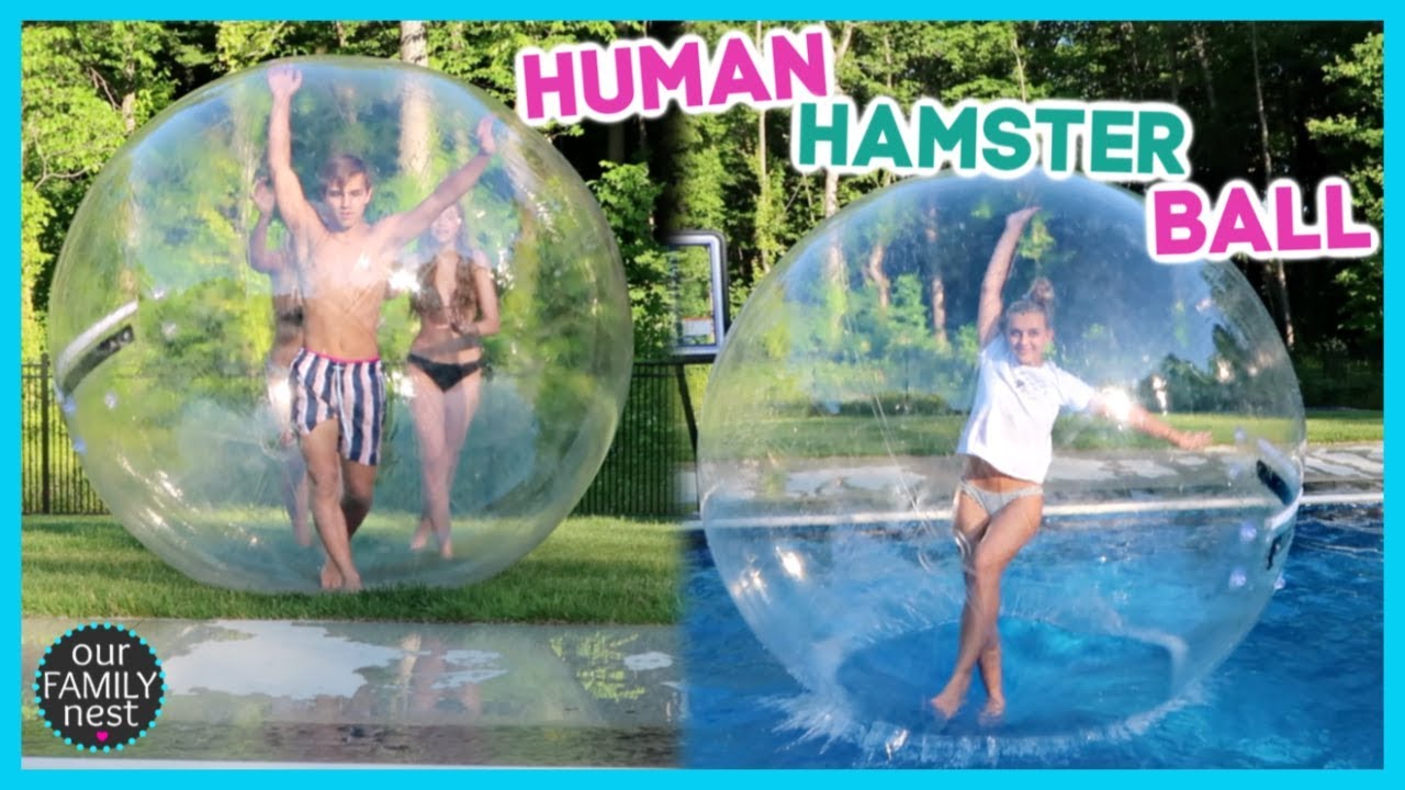 HUMAN HAMSTER BALL!  WALKING ON WATER!