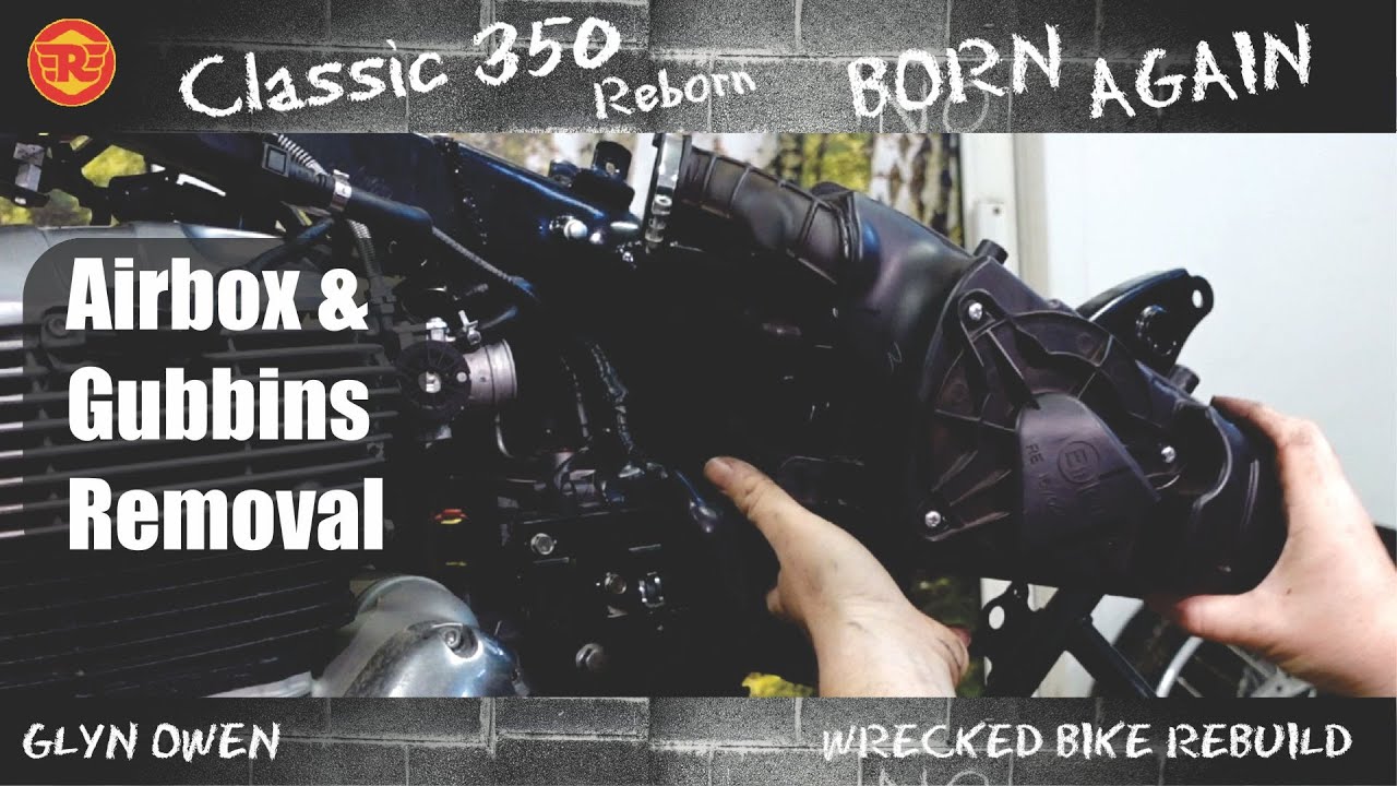 Part 8 - Removing Side panels, Airbox and Battery / Relays from the Royal Enfield Classic 350 Reborn