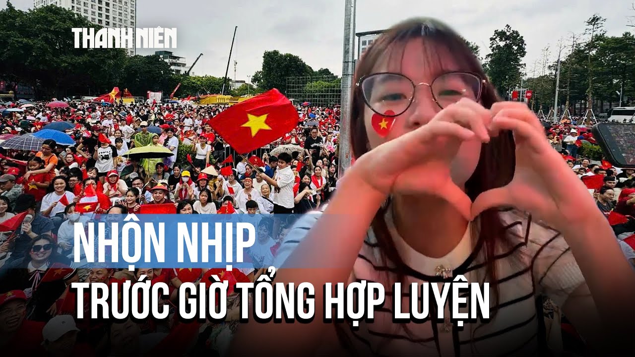 Từ Quảng trường Ba Đình: Trước giờ tổng hợp luyện diễu binh, người dân kiên nhẫn chờ đợi