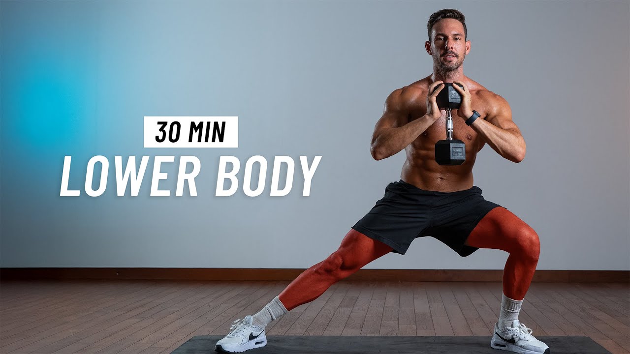 30 Min Lower Body Dumbbell Workout - Toned Legs At Home