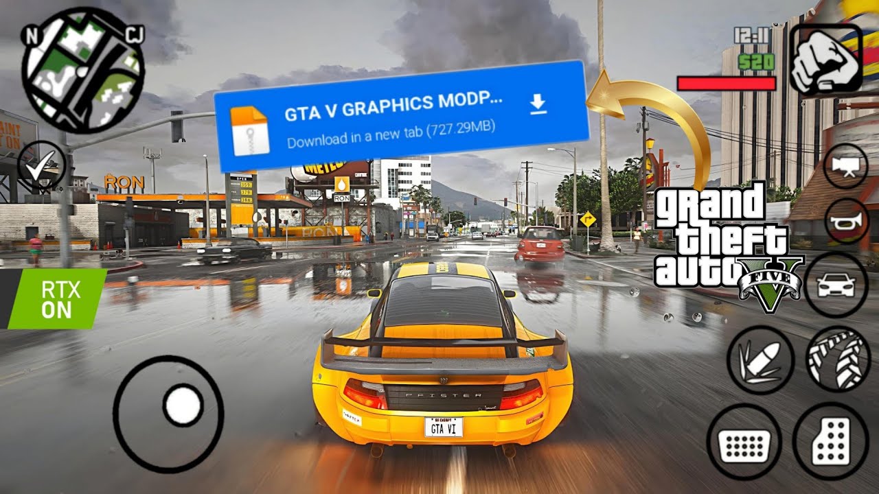 GTA V GRAPHICS MODPACK 2024 | New Vehicles & More! GTA SA Android | Support All Devices | Uj GAMERX