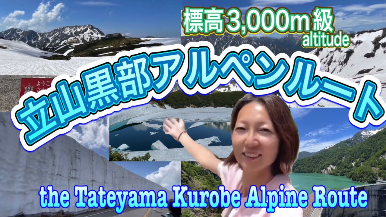 【世界有数】標高3,000m 立山黒部アルペンルート✨🏔️雪の大谷❄️真夏の避暑に☀️