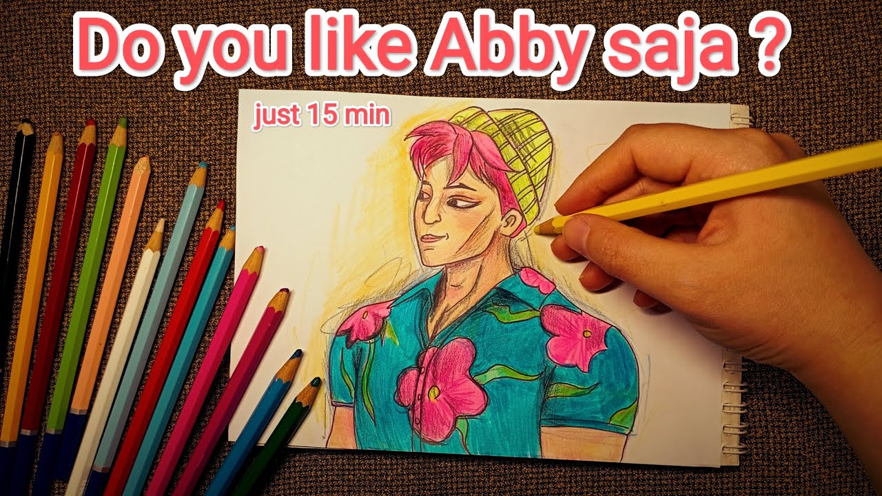 Drawing Abby saja in Just 15 Minutes | Easy Step by Step✍🏻